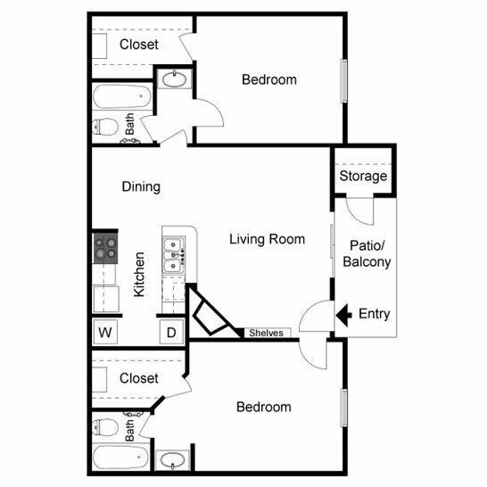 Juniper Afforable 1010 floor plan